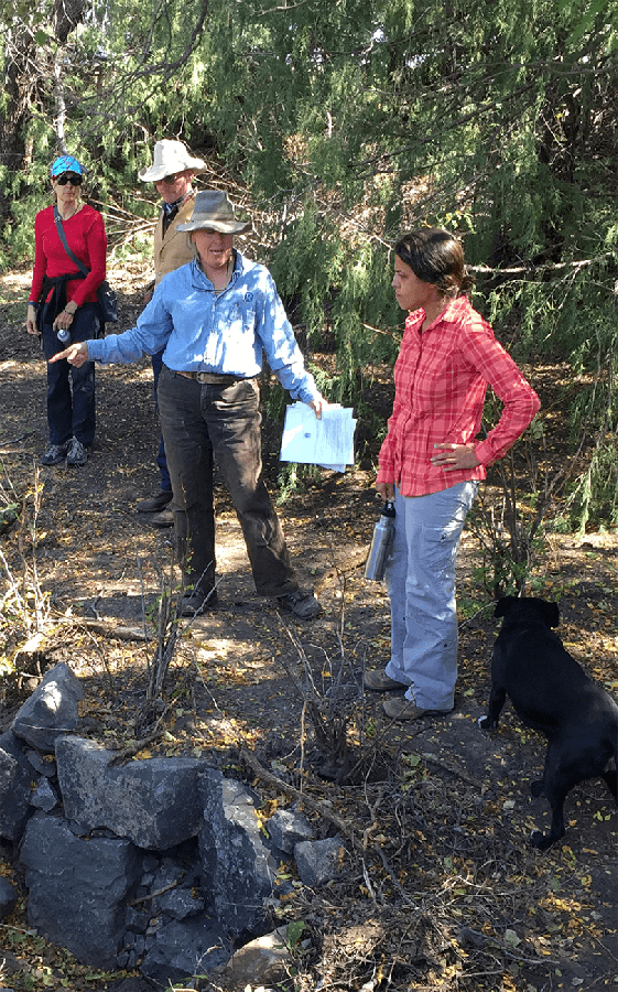 researcher taking samples